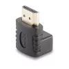 Adaptador angular de 90 graus Lindy conector fêmea HDMI para ficha macho HDMI para cima