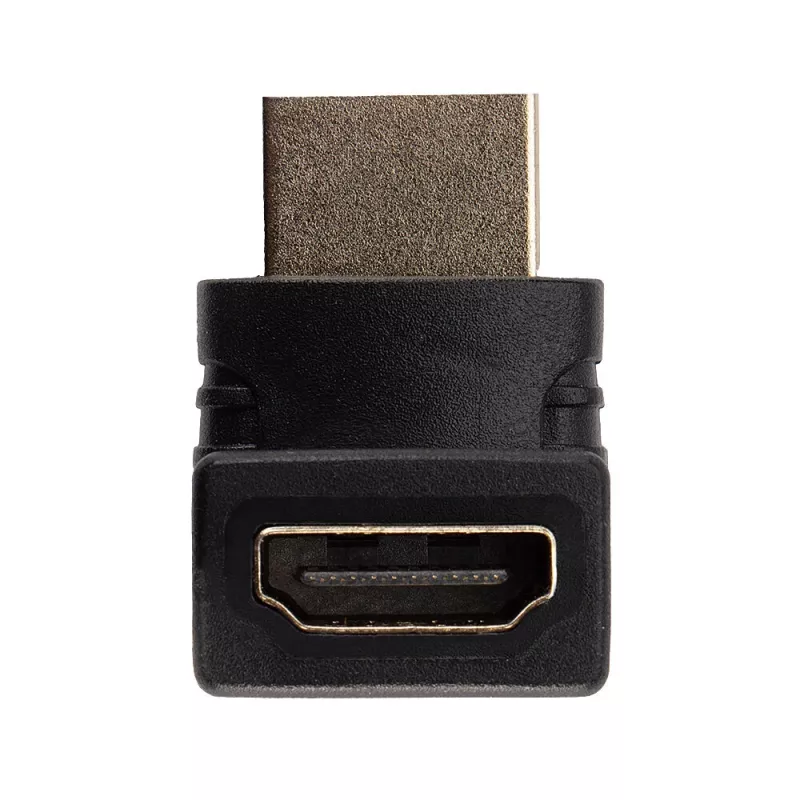 Adaptador angular de 90 graus Lindy conector fêmea HDMI para ficha macho HDMI para cima