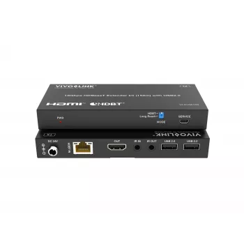 Kit KVM VivoLink VLKVM150 Extensor KVM HDBaseT 18Gbps, alcance até 150 m