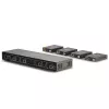 Extensor matriz HDMI 4K60 Lindy 70m Cat.6 4x4, 3840 x 2160 píxeis, transmissor e recetor AV, 70 m, com fios, preto, HDCP