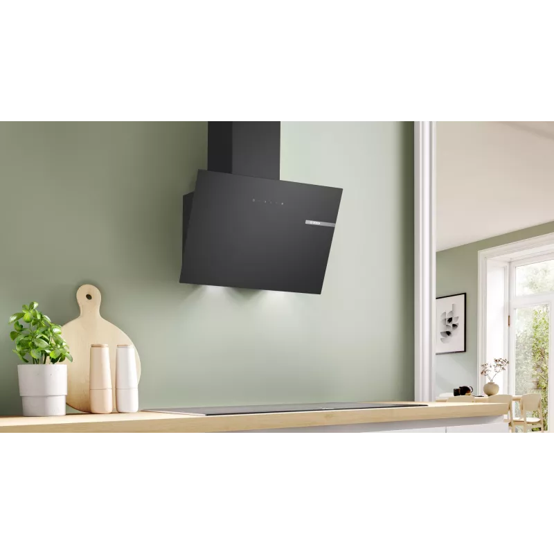 Exaustor Bosch Serie 2 DWK65DK60 montagem na parede preto 430 m³/h