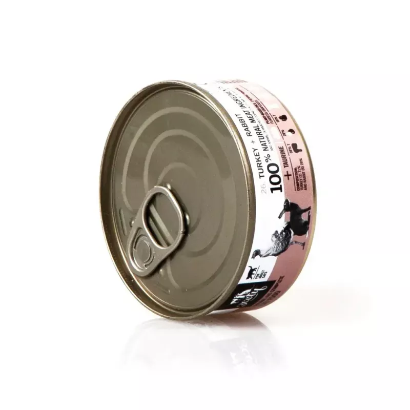 3Coty comida húmida para gatos com peru e coelho 80 g