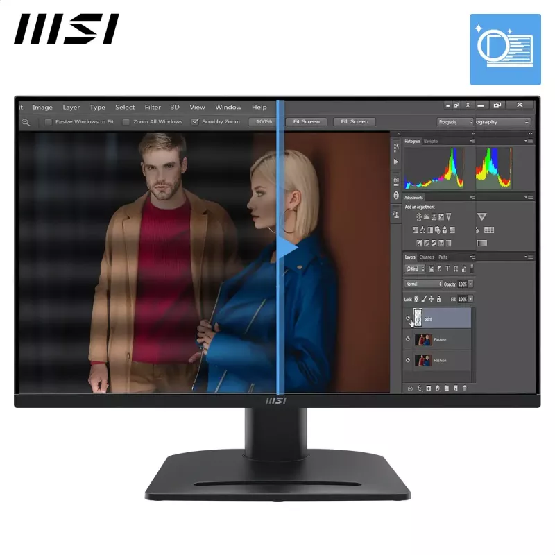 Monitor MSI Pro MP275QPG 27 polegadas IPS LCD QHD 2560x1440