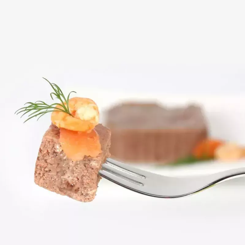 Comida húmida para gatos animonda Vom Feinsten Mature salmão 100 g — gatos adultos, tigela, sem glúten e sem soja