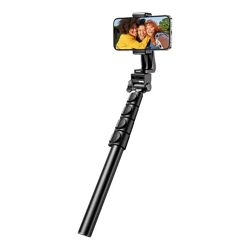 Pau de selfie UGREEN LP680 Bluetooth com comando, extensível até 1,7 m, altura máxima 180 cm, compatibilidade universal, preto