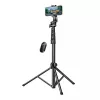 Pau de selfie UGREEN LP680 Bluetooth com comando, extensível até 1,7 m, altura máxima 180 cm, compatibilidade universal, preto
