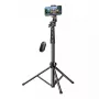 Pau de selfie UGREEN LP680 Bluetooth com comando, extensível até 1,7 m, altura máxima 180 cm, compatibilidade universal, preto