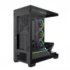 Caixa PC Mid-Tower MODECOM VOLCANO STELLAR PLUS ARGB MIDI, 5 ventoinhas frontais, vidro temperado, USB-C