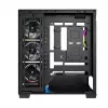 Caixa PC Mid-Tower MODECOM VOLCANO STELLAR PLUS ARGB MIDI, 5 ventoinhas frontais, vidro temperado, USB-C