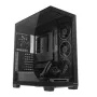 Caixa PC Mid-Tower MODECOM VOLCANO STELLAR PLUS ARGB MIDI, 5 ventoinhas frontais, vidro temperado, USB-C