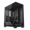 Caixa de PC MODECOM VOLCANO STELLAR PLUS MIDI PRETO — Mid-Tower ATX, vidro temperado, USB-C, suporta placas gráficas até 420 mm