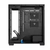 Caixa de PC MODECOM VOLCANO STELLAR PLUS MIDI PRETO — Mid-Tower ATX, vidro temperado, USB-C, suporta placas gráficas até 420 mm