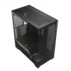 Caixa de PC MODECOM VOLCANO STELLAR PLUS MIDI PRETO — Mid-Tower ATX, vidro temperado, USB-C, suporta placas gráficas até 420 mm