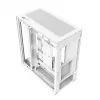 Caixa de PC MODECOM VOLCANO STELLAR PLUS MIDI BRANCO — Midi Tower, microATX, vidro temperado, USB-C, suporta GPU 420 mm
