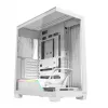 Caixa de PC MODECOM VOLCANO STELLAR PLUS MIDI BRANCO — Midi Tower, microATX, vidro temperado, USB-C, suporta GPU 420 mm