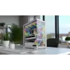 Caixa de PC MODECOM VOLCANO STELLAR PLUS MIDI BRANCO — Midi Tower, microATX, vidro temperado, USB-C, suporta GPU 420 mm