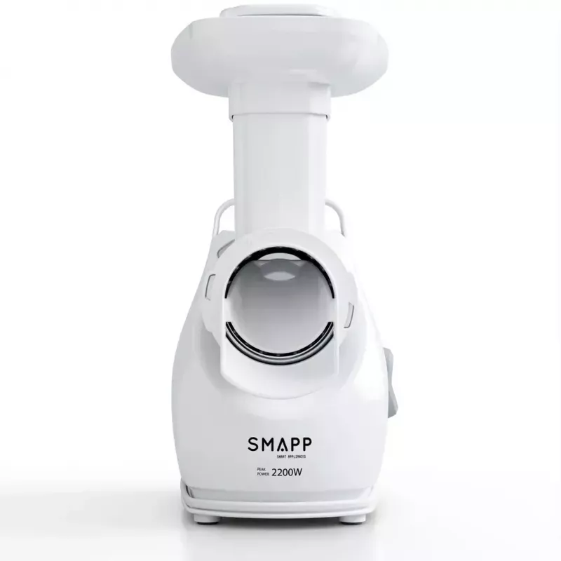 Máquina de picar carne SMAPP modelo 490.81 BRANCO – 2200 W, 1 velocidade, 2,7 kg/min, 3 discos perfurados, branco, acessório de trituração