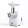 Máquina de picar carne SMAPP modelo 490.81 BRANCO – 2200 W, 1 velocidade, 2,7 kg/min, 3 discos perfurados, branco, acessório de trituração