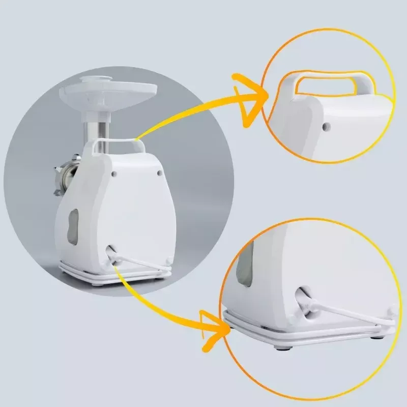 Máquina de picar carne SMAPP modelo 490.81 BRANCO – 2200 W, 1 velocidade, 2,7 kg/min, 3 discos perfurados, branco, acessório de trituração