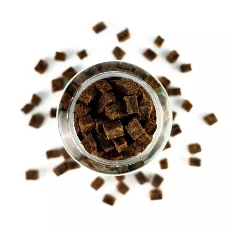 Snacks de treino de comida húmida UNISZKI Trenerki pato 210 g – snacks de treino para cães com sabor a pato