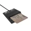 Leitor de cartões QOLTEC Smart ID Card Reader Intelligenst modelo 50636 USB Type-C