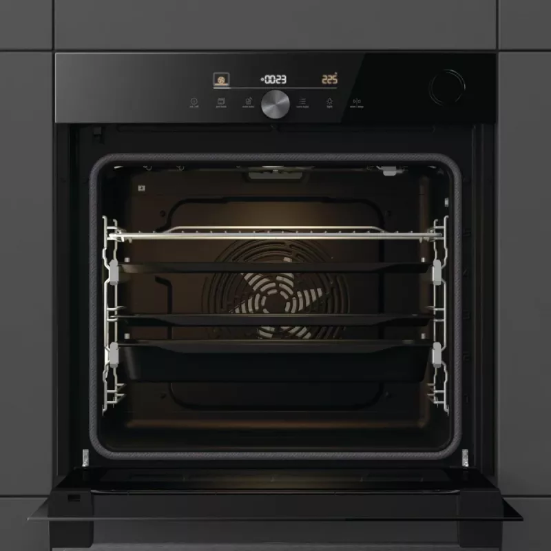 Forno elétrico Gorenje G600 BPSA6747DGWI RAL9005, grande, elétrico, 77 L, 3500 W, 77 L, 2300 W
