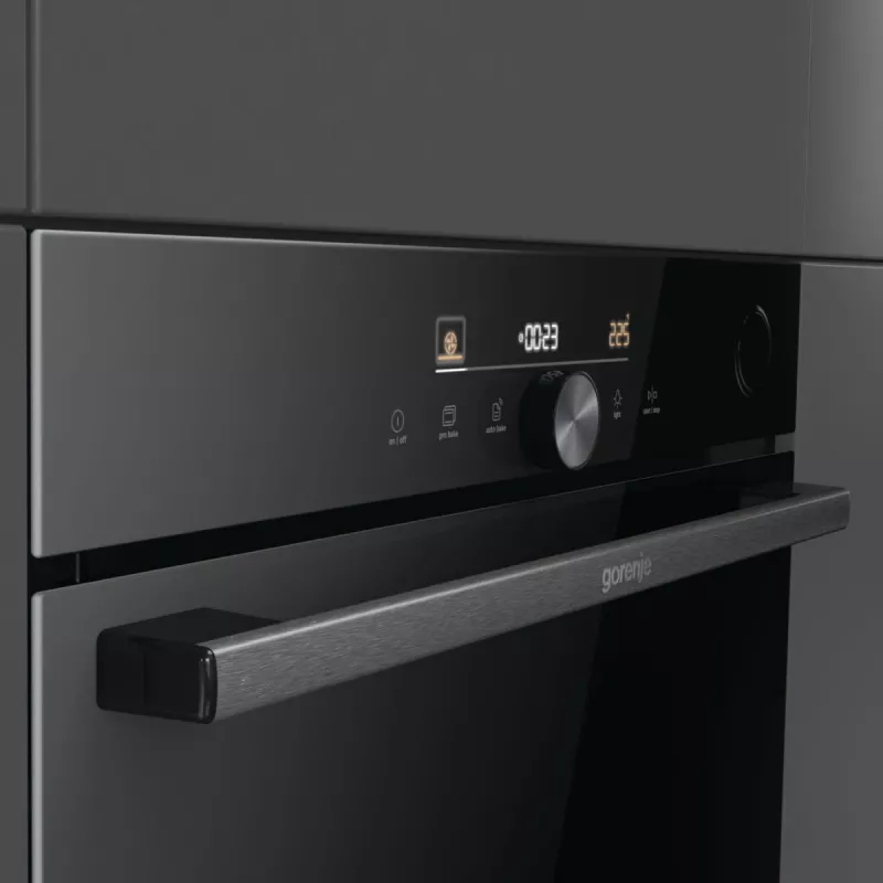 Forno elétrico Gorenje G600 BPSA6747DGWI RAL9005, grande, elétrico, 77 L, 3500 W, 77 L, 2300 W