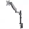 Suporte de mesa Manhattan para TV e monitores (Full-Motion com mola a gás), para ecrãs de 13 polegadas a 27 polegadas, montagem por aperto ou por tubo, compatibilidade VESA: 75x75 mm e 100x100 mm – verifique as dimensões dos quatro orifícios de fixação na parte traseira do ecrã para garantir que encaixam, máx. 8 kg, suporte