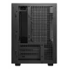 Caixa de PC DeepCool CH260 Micro Tower preto — Micro-ATX/Mini-ITX, vidro temperado, USB-C, GPU máx. 413 mm