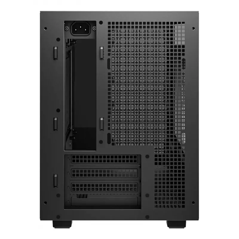 Caixa de PC DeepCool CH260 Micro Tower preto — Micro-ATX/Mini-ITX, vidro temperado, USB-C, GPU máx. 413 mm