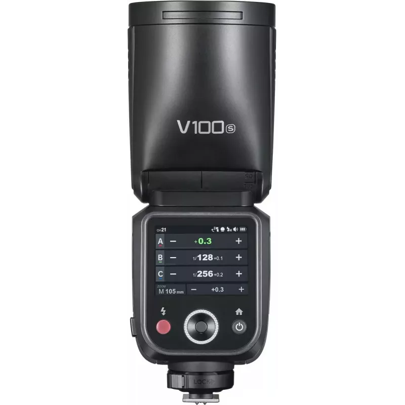 Flash Godox V100 para Sony – flash portátil de 100 Ws para câmara, bateria recarregável incorporada