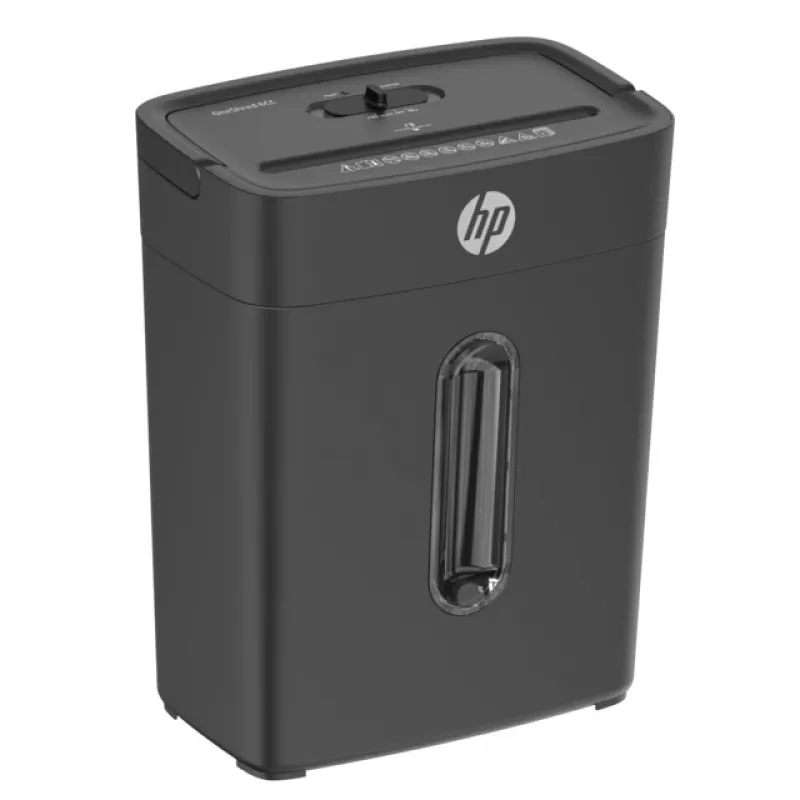 Destruidora de documentos HP One Shred 6CC corte em partículas 68 dB preta