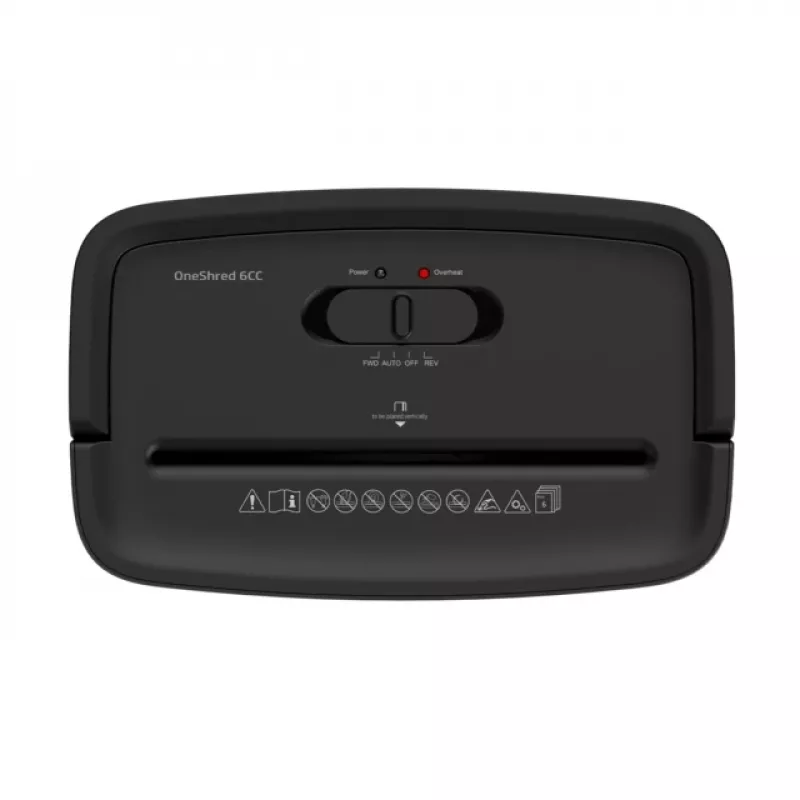 Destruidora de documentos HP One Shred 6CC corte em partículas 68 dB preta