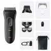 Aparador de barba com bateria Braun 3000BT 5 7 mm molhado e seco preto cinzento
