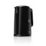 Chaleira elétrica ETA Emma 1,5 l 2200 W aço inoxidável, preto, base de 360°