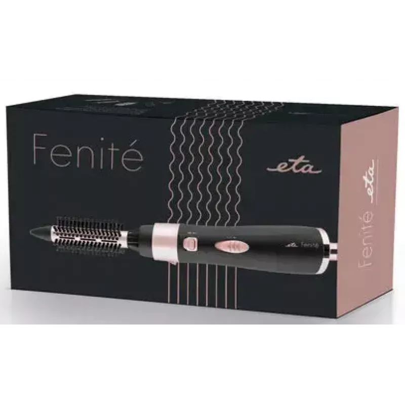 ETA Fenite escova de ar quente, 1000 W, preto, 2 níveis de aquecimento