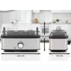 ProfiCook PC-EK 1275 Cozedor de ovos, 400 W, até 8 ovos, preto/aço inoxidável (501275)