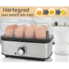 ProfiCook PC-EK 1275 Cozedor de ovos, 400 W, até 8 ovos, preto/aço inoxidável (501275)
