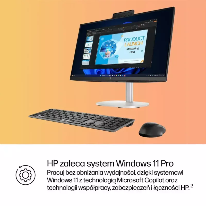 PC All-in-One HP EliteStudio 8 AiO G1i Ultra 5 23,8 polegadas FHD Touch IPS 16 GB DDR5 512 GB SSD Win11 Pro