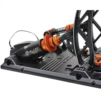 Conjunto de pedais de acelerador e travão Asetek Forte Sim Racing 40-010-0000003 para simuladores de corrida
