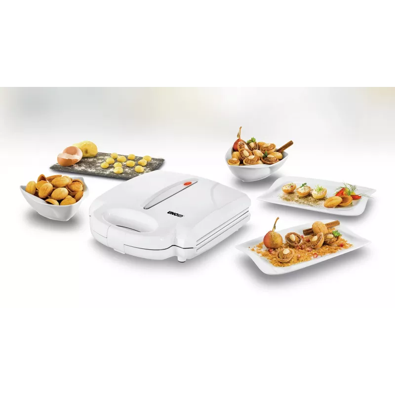 Máquina de waffles Unold 48360 24 waffles 1400 W aço inoxidável, branco