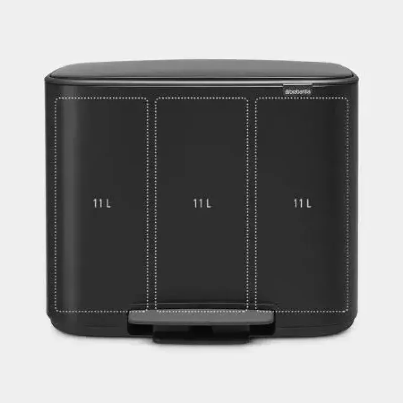 Balde de lixo retangular Brabantia 121104