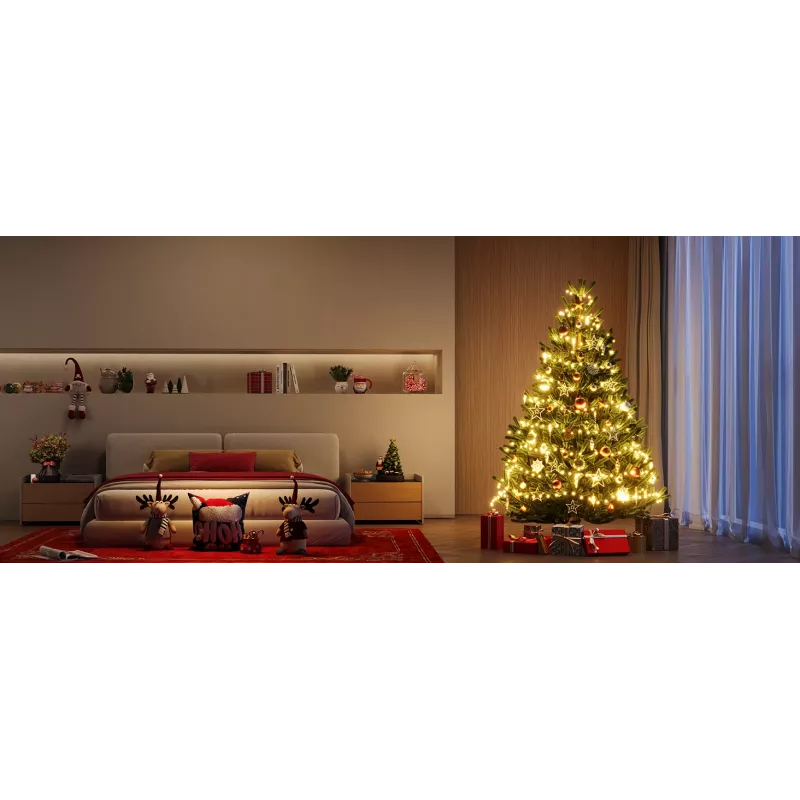 Fita de luzes inteligente Govee 2S 20 m, Wi‑Fi/Bluetooth, verde, 20 m de comprimento, cabo de alimentação de 2,5 m, 6 mm de largura