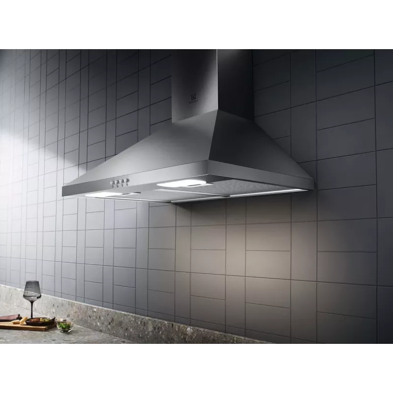 Exaustor Electrolux LFC316X de parede aço inoxidável 420 m³/h