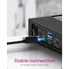 ICY BOX 11 em 1 docking station híbrida com saída de vídeo tripla