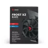 Dissipador/radiador SAVIO SAVGCOFROSTBLACKX2 ventoinha de 120 mm, compatível com LGA 1156/1155/1150/1151/1200/1366/1700, preto