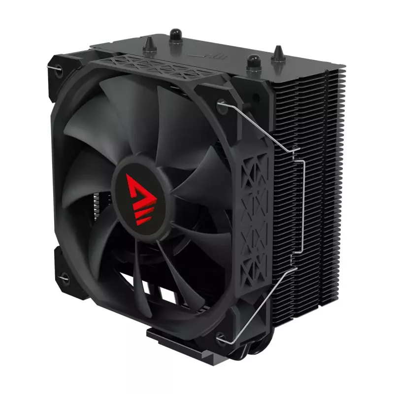 Dissipador/radiador SAVIO SAVGCOFROSTBLACKX2 ventoinha de 120 mm, compatível com LGA 1156/1155/1150/1151/1200/1366/1700, preto