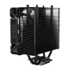 Dissipador/radiador SAVIO SAVGCOFROSTBLACKX2 ventoinha de 120 mm, compatível com LGA 1156/1155/1150/1151/1200/1366/1700, preto