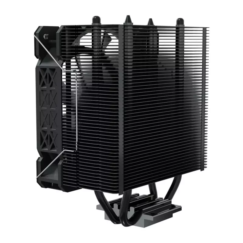 Dissipador/radiador SAVIO SAVGCOFROSTBLACKX2 ventoinha de 120 mm, compatível com LGA 1156/1155/1150/1151/1200/1366/1700, preto