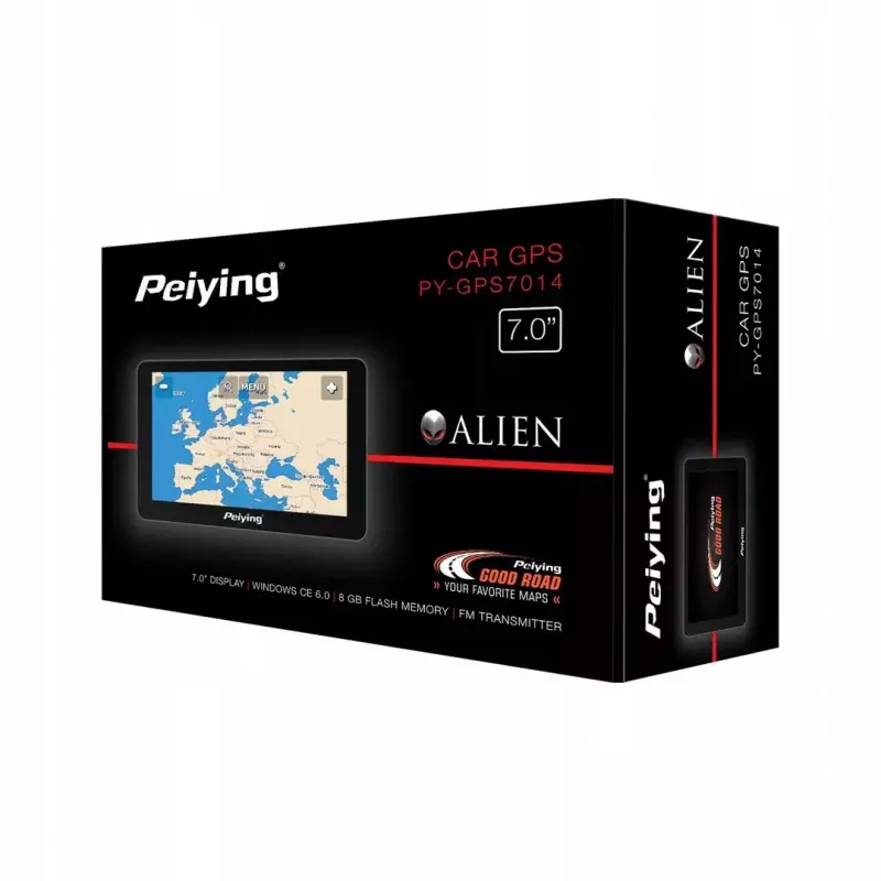 Navegador GPS para automóvel Peiying PY-GPS7014.1 com ecrã de 7 polegadas e mapas da UE pré-instalados